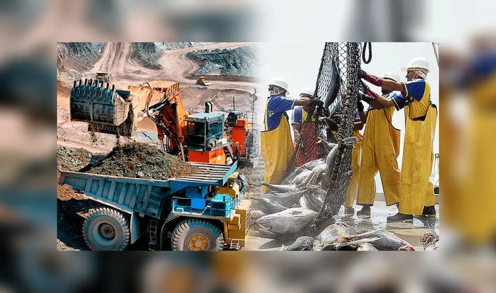 Minería e hidrocarburos va 8 meses al hilo en positivo. Pesca lleva un año volátil. Foto: composición LR Minería e hidrocarburos va 8 meses al hilo en positivo. Pesca lleva un año volátil. Foto: composición LR