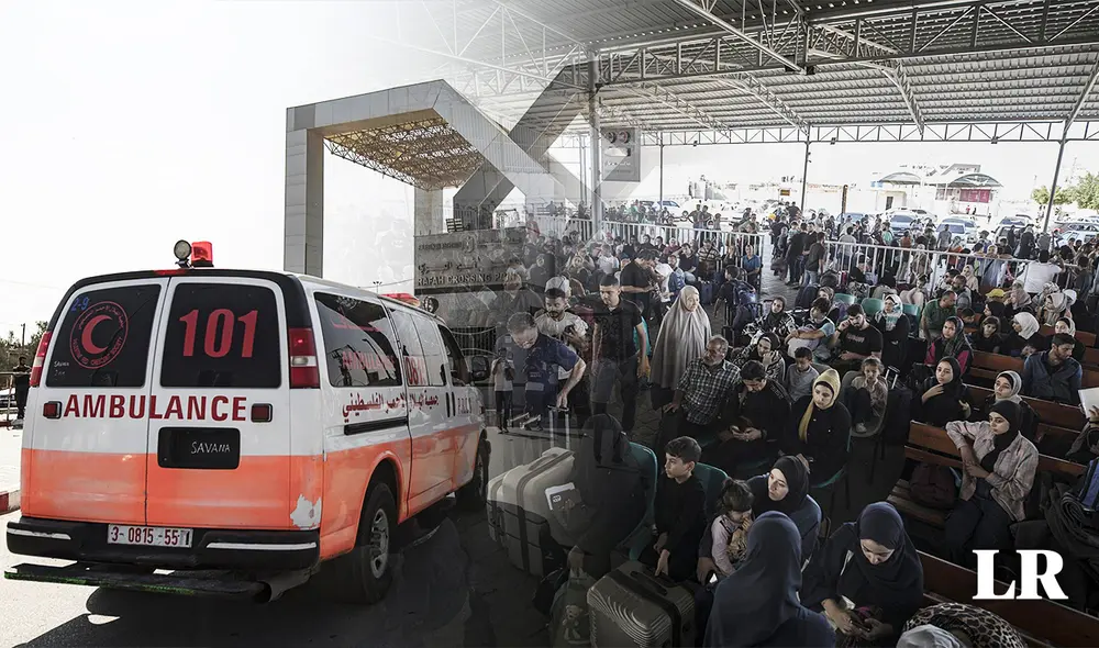 Cientos de personas esperan cruzar la frontera Rafah y huir de los ataques entre Hamás e Israel. Foto: composición LR/EFE Cientos de personas esperan cruzar la frontera Rafah y huir de los ataques entre Hamás e Israel. Foto: composición LR/EFE