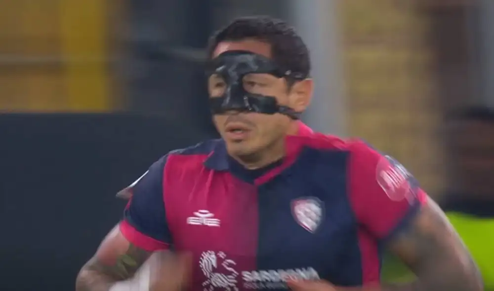 Gianluca Lapadula volvió a las canchas luego de 3 meses por una dura lesión. Foto: captura/Star Plus