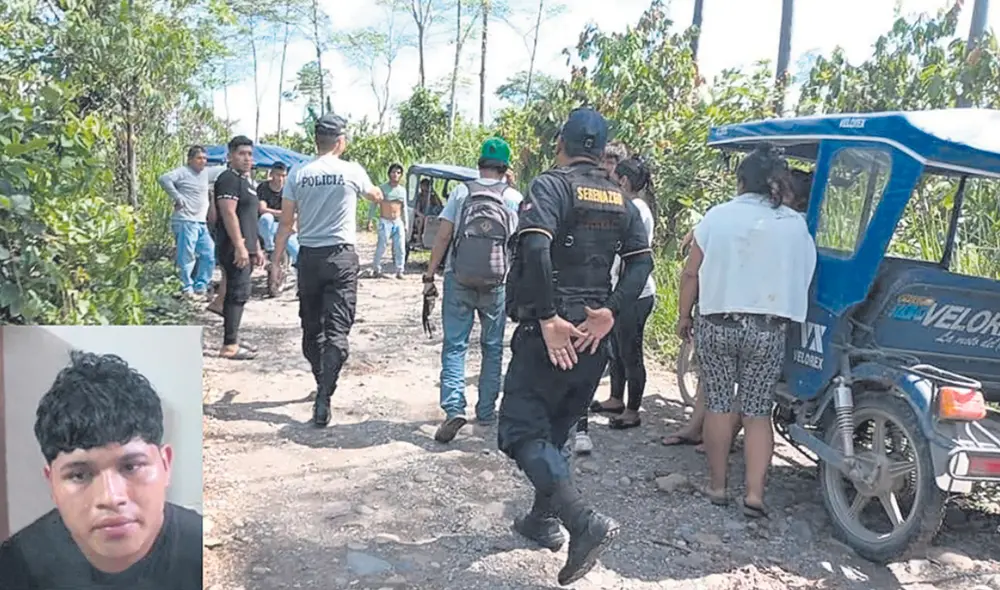 Irá preso. Luis Israel Montaña Trujillo fue hallado oculto entre cultivos de cacao e intentó huir. Foto: difusión