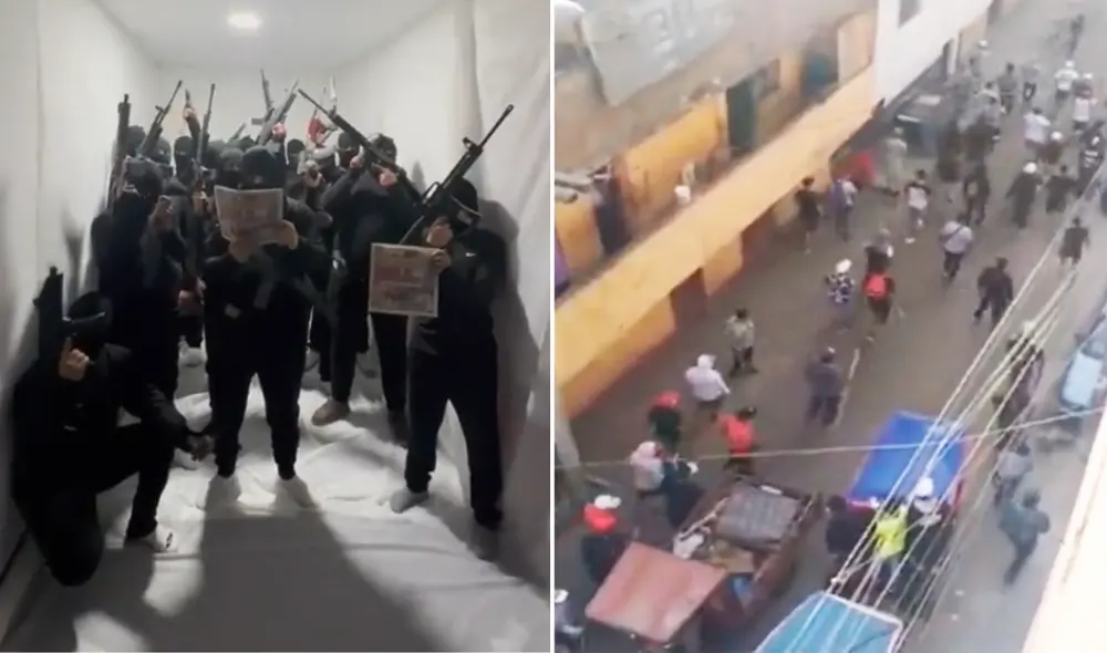 Grupo armado de venezolanos amenazan con atentar contra la vida de los peruanos. Foto: composición La República