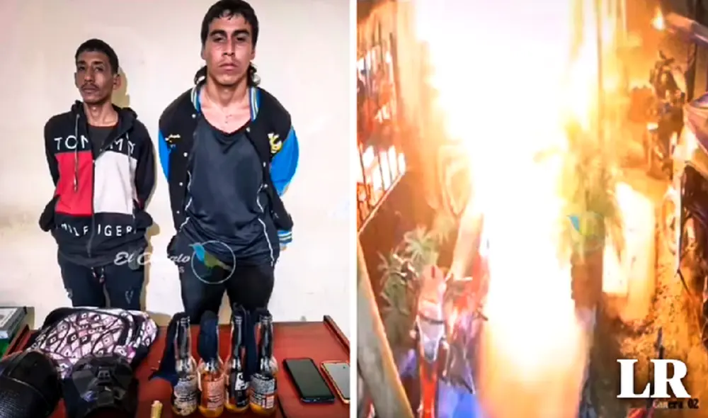 Capturaron a delincuentes que incendiaron restaurante. Foto: composición LR/El Chilalo Noticias