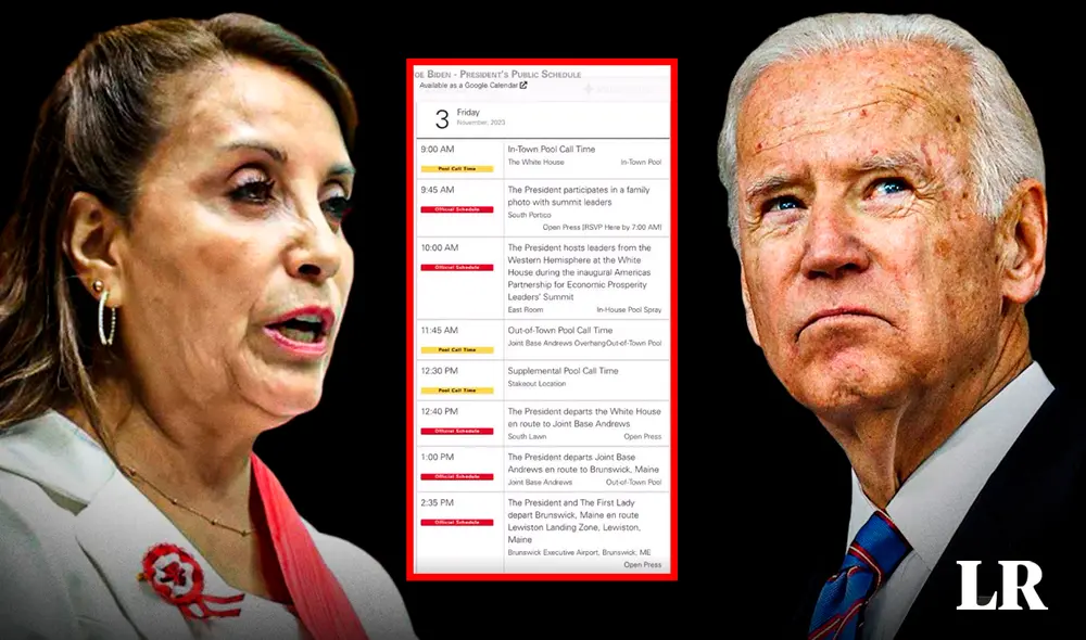 Presidencia del Perú viene anunciando reunión entre Boluarte y Biden desde el 28 de octubre. Foto: composición de Álvaro Lozano/La República Presidencia del Perú viene anunciando reunión entre Boluarte y Biden desde el 28 de octubre. Foto: composición de Álvaro Lozano/La República