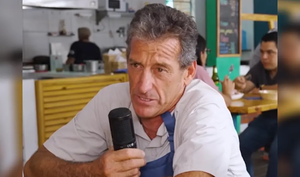 Tío Lenguado contó que trabajó 10 años en una mina. Foto y video: NDG