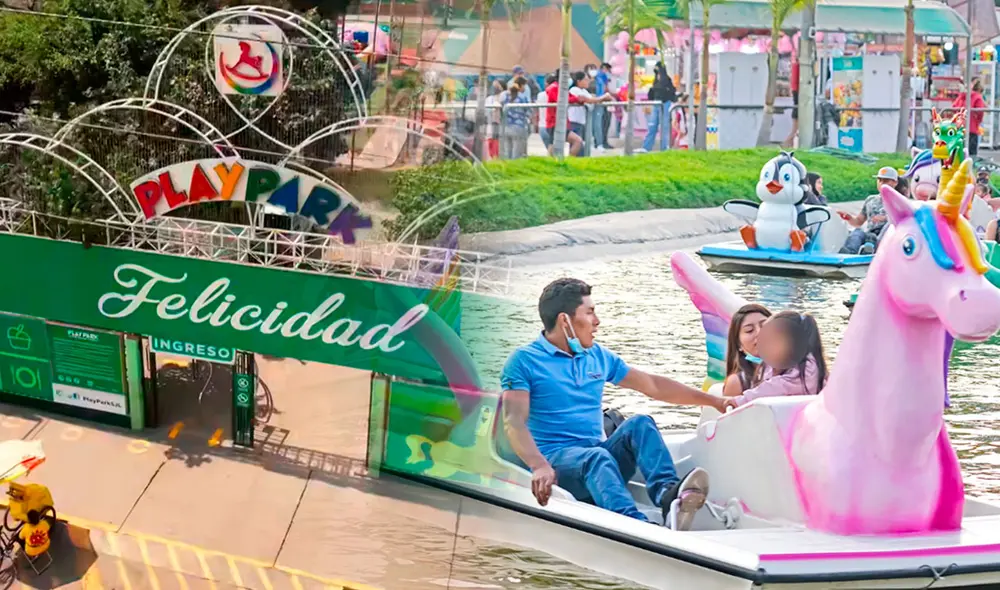 El Play Park de San Juan de Lurigancho cuenta con más de 26 atracciones en sus 2 hectáreas de terreno. Foto: composición LR.