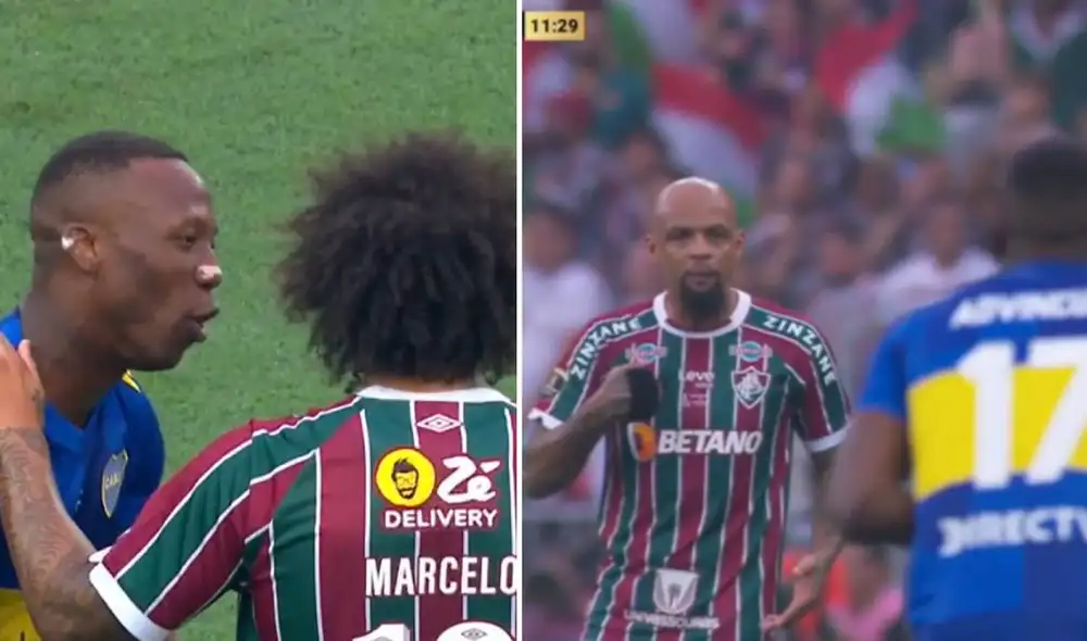 El lateral peruano tuvo un cruce de palabras con los brasileños en el primer tiempo. Foto: captura de ESPN