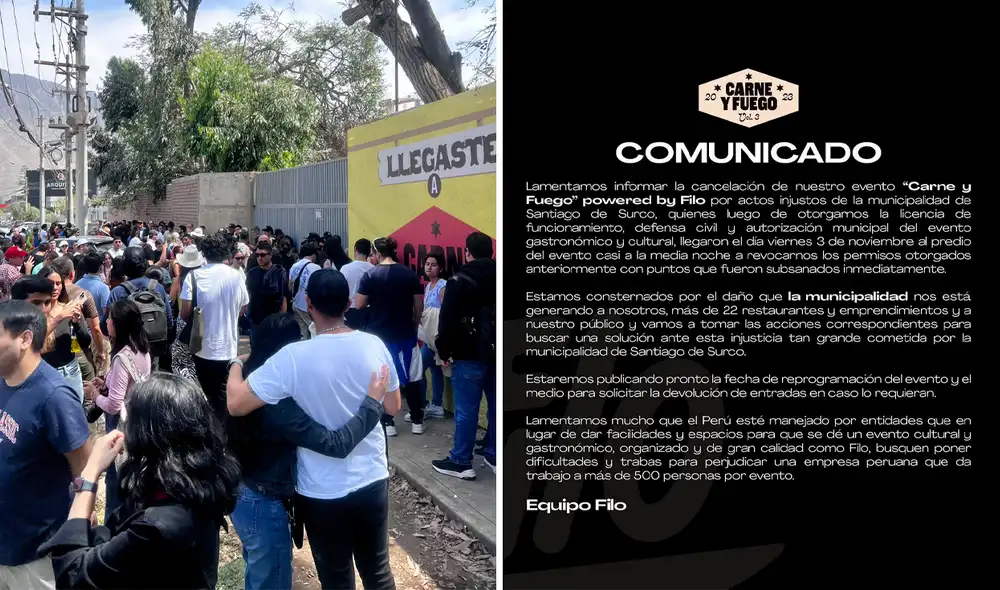 Muchas personas llegaron al Lima Polo Club para asistir a Carne y Fuego. Foto: composiciónLR/Ric La Torre/X /SomosFIlo/Instagram Muchas personas llegaron al Lima Polo Club para asistir a Carne y Fuego. Foto: composiciónLR/Ric La Torre/X /SomosFIlo/Instagram