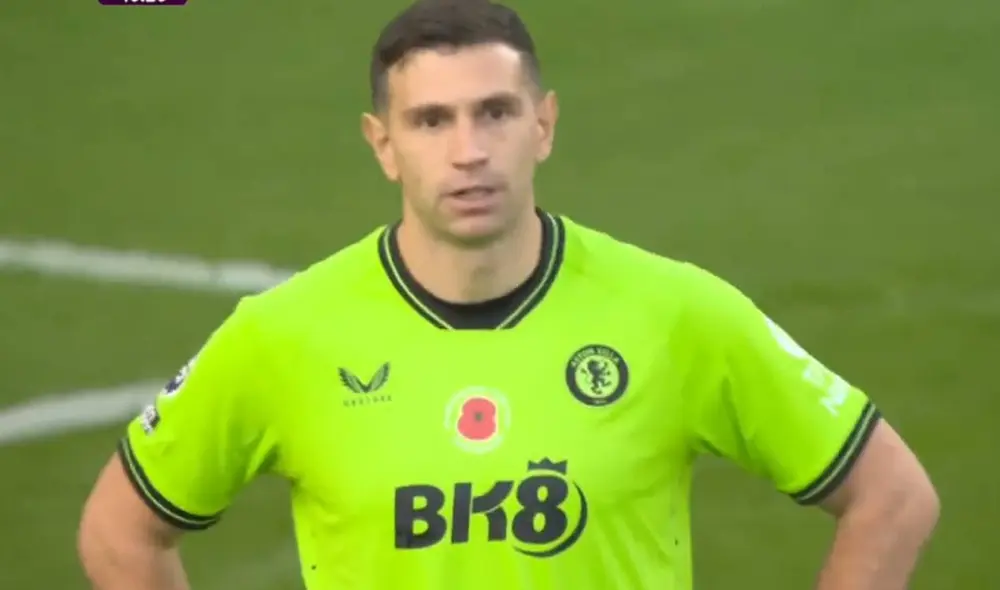 'Dibu' Martínez arrancó de titular en el partido entre Aston Villa vs. Nottingham Forest por la Premier League. Foto: captura ESPN 'Dibu' Martínez arrancó de titular en el partido entre Aston Villa vs. Nottingham Forest por la Premier League. Foto: captura ESPN
