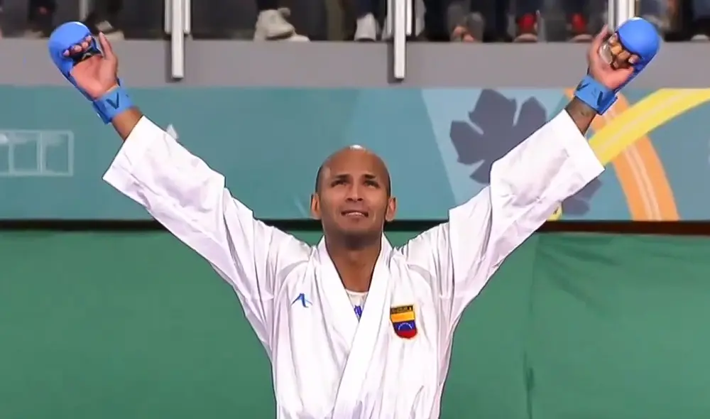 El atleta criollo sumó la octava medalla de oro para Venezuela en los Juegos Panamericanos 2023. Foto: Santiago 2023
