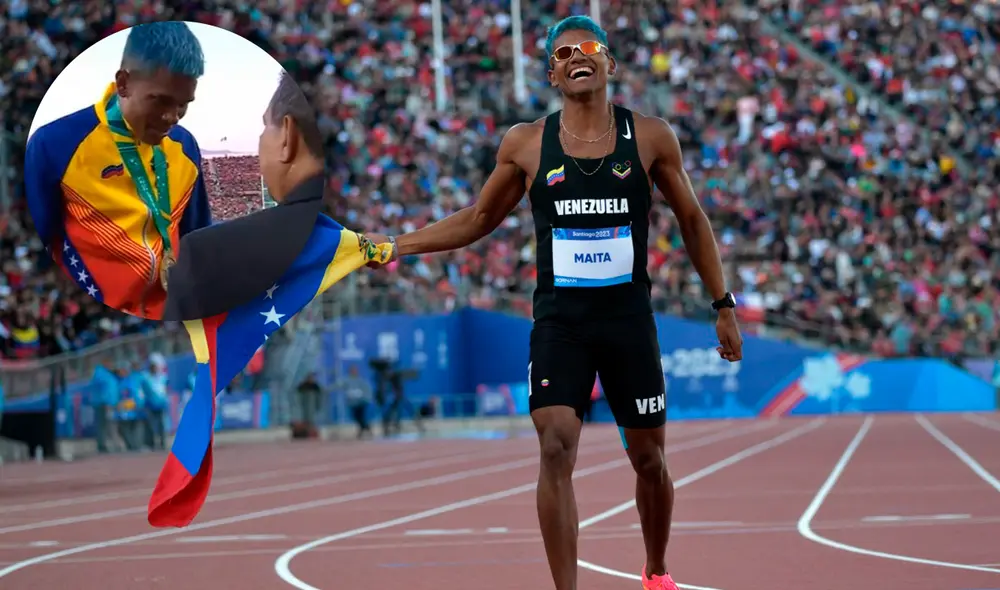 El atleta sumó una de las 8 medallas de oro que tiene la delegación venezolana en Santiago 2023. Foto: composición LR/El Nacional/Panam Sports