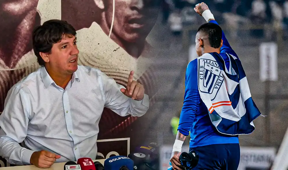 Ángelo Campos salió a entrenar al Monumental con la bandera de Alianza Lima antes de la final contra Universitario. Foto: composición LR/Alianza Lima