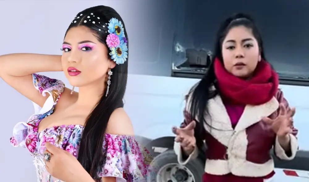 Flor Javier interpreta 'Falso amor'. Foto: composición LR/Facebook/YouTube/Flor Javier