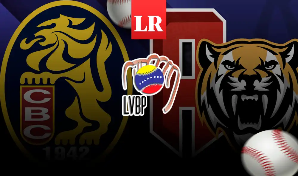 Leones del Caracas vs. Tigres de Aragua jugaron en el estadio José Pérez Colmenares de Maracay. Foto: composición LR/LVBP
