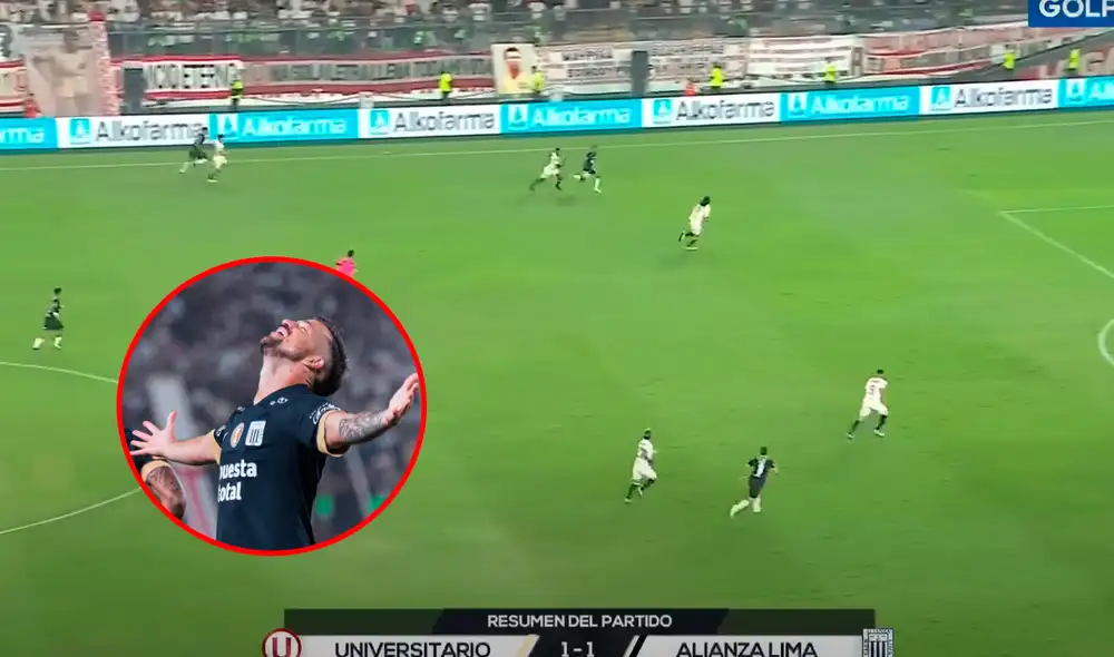 Gabriel Costa anotó el empate entre Alianza Lima y Universitario en el Monumental. Foto: captura/GolPerú/Alianza Lima Gabriel Costa anotó el empate entre Alianza Lima y Universitario en el Monumental. Foto: captura/GolPerú/Alianza Lima
