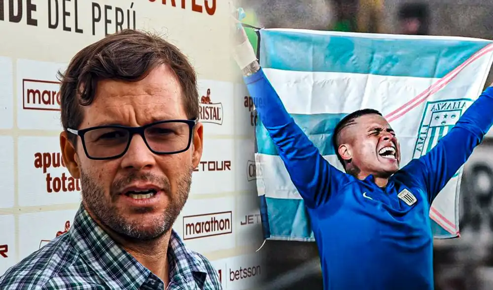 Ángelo Campos salió al calentamiento con una bandera de Alianza Lima y fue criticado duramente por esa acción. Foto: composición LR/archivo/Movistar Deportes Ángelo Campos salió al calentamiento con una bandera de Alianza Lima y fue criticado duramente por esa acción. Foto: composición LR/archivo/Movistar Deportes