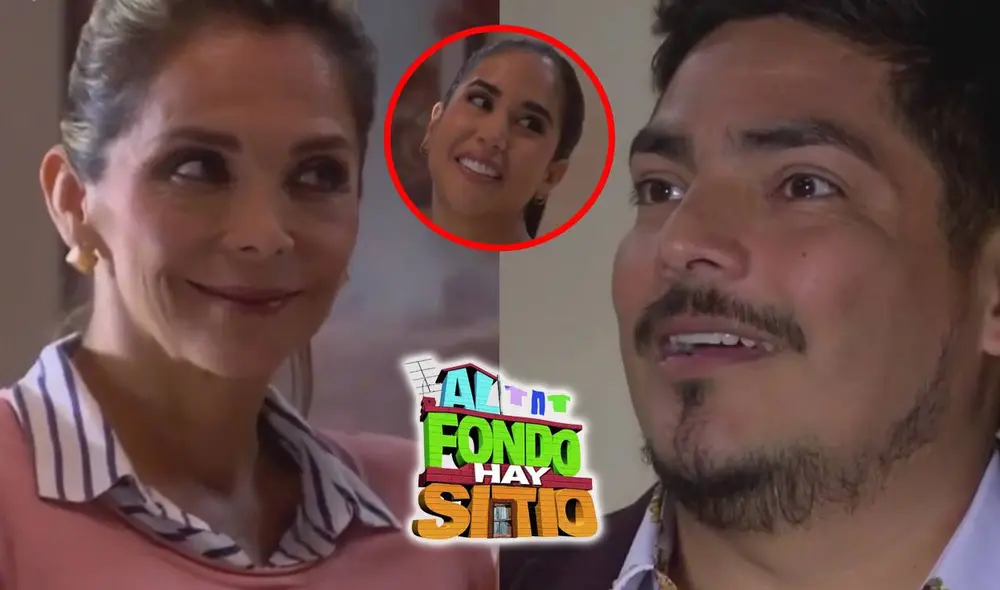 Joel se quedó con la boca abierta luego de ver a la mamá de Patty en ‘Al fondo hay sitio’. Foto: composición LR/América TV