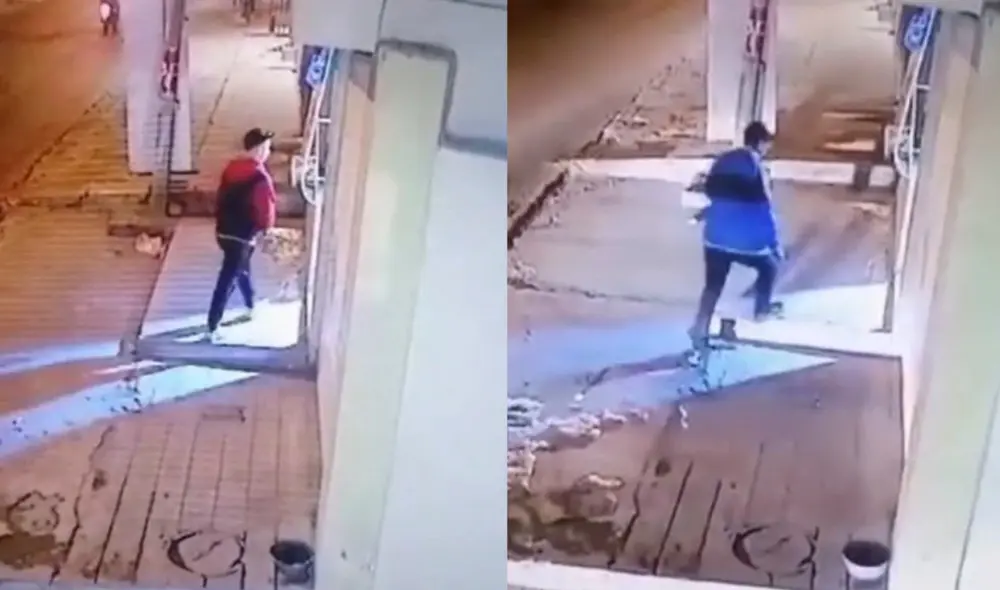 Cámaras de seguridad captaron a los ladrones. Foto: La República Cámaras de seguridad captaron a los ladrones. Foto: La República