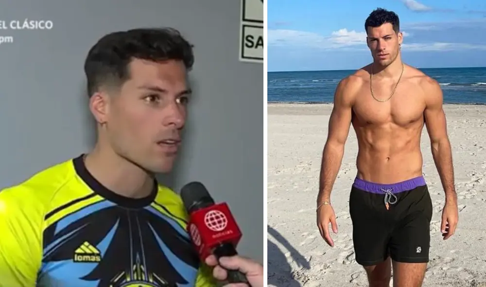 Patricio Parodi afirma que ser del elegido Míster Perú pasaría más tiempo con Luciana Fuster. Foto: composición LR/Instagram/captura de América TV