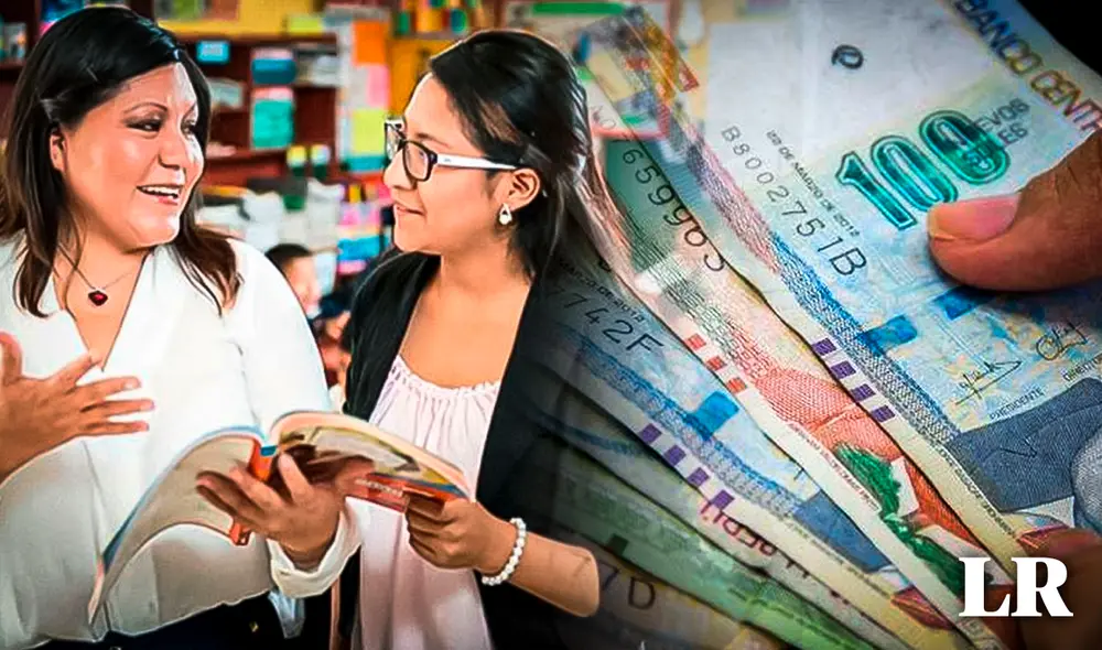 El Minedu también informó que gestionará la entrega de un bono excepcional de S/380, para el 2024.Foto: Composición LR El Minedu también informó que gestionará la entrega de un bono excepcional de S/380, para el 2024.Foto: Composición LR
