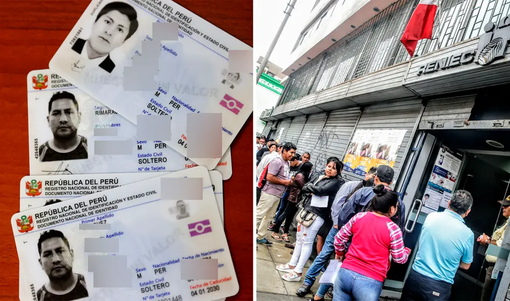 Puedes realizarlo de manera virtual para evitar las colas en el Reniec. Foto: composición LR/Andina