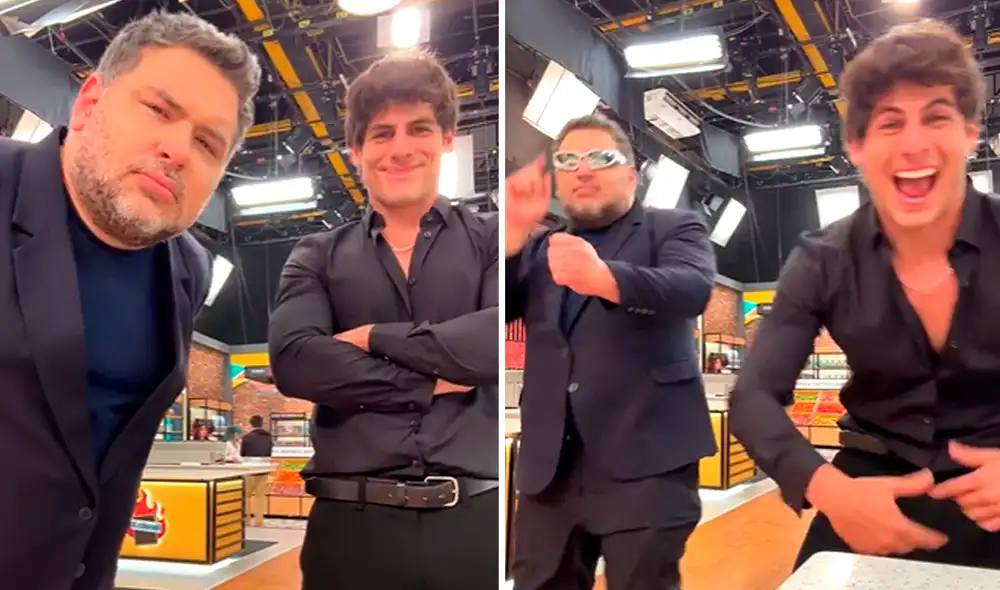 Javier Masías causó sorpresa a los seguidores de 'El gran chef: famosos' tras bailar el tema 'Fenomenal'. Foto: composición LR / TikTok Renato Rossini Jr