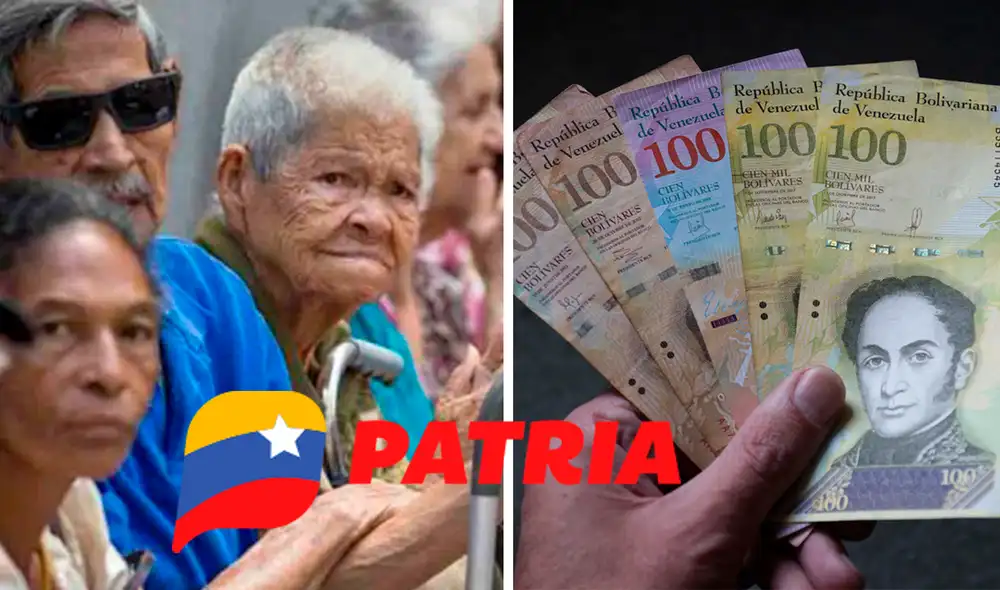El pago de la pensión de Amor Mayor es de 130 bolívares para este mes. Foto: composiciónLR/El Pitazo/Semana/Patria El pago de la pensión de Amor Mayor es de 130 bolívares para este mes. Foto: composiciónLR/El Pitazo/Semana/Patria