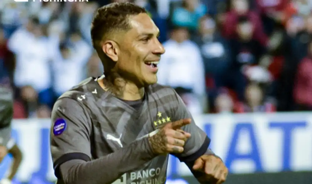 Paolo Guerrero marcó un doblete y ya lleva 3 tantos en la liga ecuatoriana. Foto: LDU