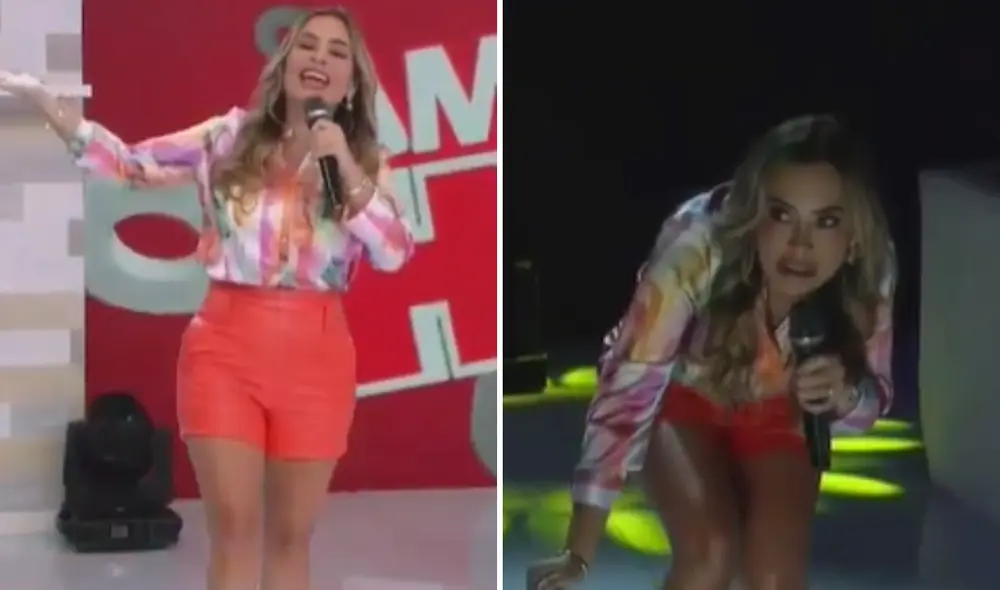 Ethel Pozo cantó conocido himno de Universitario de Deportes. Foto: composición LR/captura de América TV