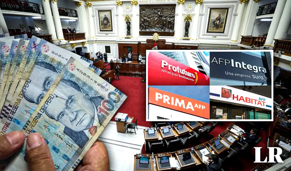 Dos nuevos proyectos de ley sobre retiro AFP fueron presentados esta semana en el Congreso. Conoce los detalles de la propuesta que busca el desembolso de hasta 4 UIT.  Foto: composición de Gerson Cardoso/LR/Andina/Congreso