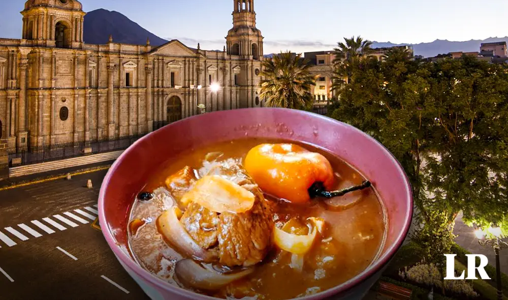 La guía culinaria elaboró un mapa gastronómico del Perú donde se incluyó a Arequipa. Foto: Composición LR / Jazmin Ceras / Recetas Gratis / Andina