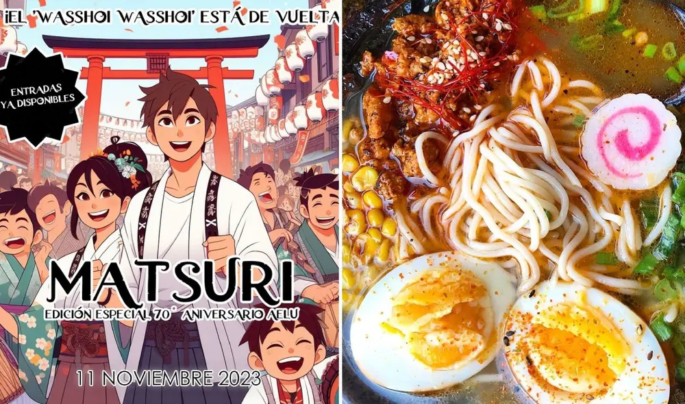 En el Matsuri 2023 podrás encontrar diferentes platillos de la gastronomía japonesa. Foto: composición LR/AELU/Instagram/Naruto Maki Ramen House/Facebook En el Matsuri 2023 podrás encontrar diferentes platillos de la gastronomía japonesa. Foto: composición LR/AELU/Instagram/Naruto Maki Ramen House/Facebook