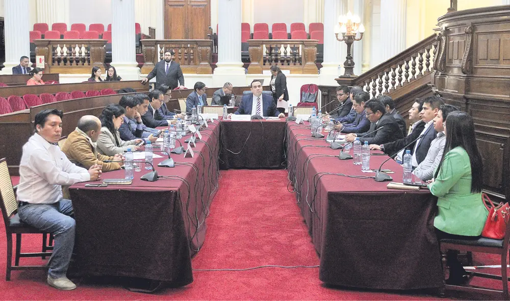Autores. El 20 de octubre, la Comisión de Presupuesto aprobó el proyecto del Ejecutivo e incluyó un anexo con la lista de distritos beneficiados, como Nanchoc. Foto: difusión