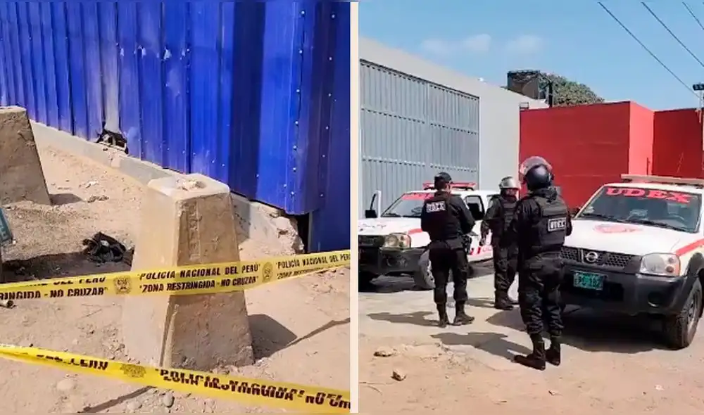 Personal de la Unidad de Desactivación de Explosivos acudió al lugar para atender la emergencia. Foto y video: Bella Alvites/ La República Personal de la Unidad de Desactivación de Explosivos acudió al lugar para atender la emergencia. Foto y video: Bella Alvites/ La República