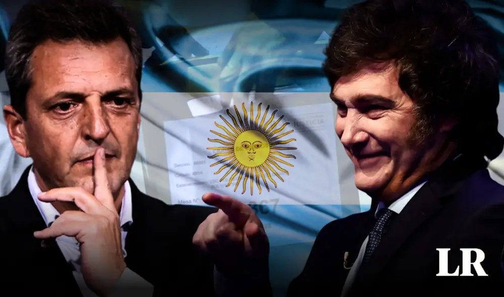 Entre Sergio Massa y Javier Milei se define la elección para proclamar al próximo presidente de Argentina. Foto: composición LR/referencial