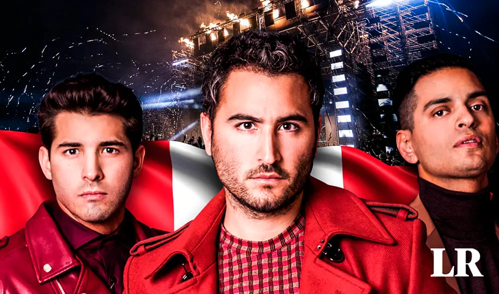 Jesús Navarro, Julio Ramirez y Bibi Marín se alistan para reencontrarse con los fans de Reik en Perú. Foto: composición La República / Fabrizio Oviedo