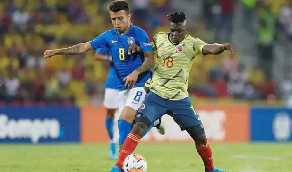 Colombia tiene 6 puntos en las Eliminatorias 2026. Brasil llega con una derrota encima ante los colochos. Foto: EFE