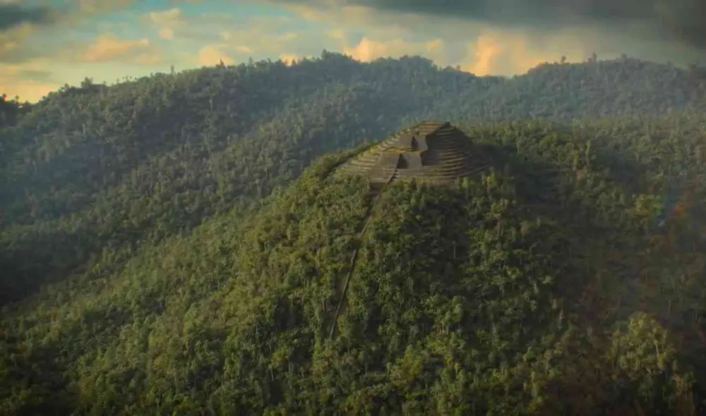 La pirámide Gunung Pandang se construyó encima de un volcán inactivo en Java Occidental. Foto: referencial/kompasiana.com La pirámide Gunung Pandang se construyó encima de un volcán inactivo en Java Occidental. Foto: referencial/kompasiana.com