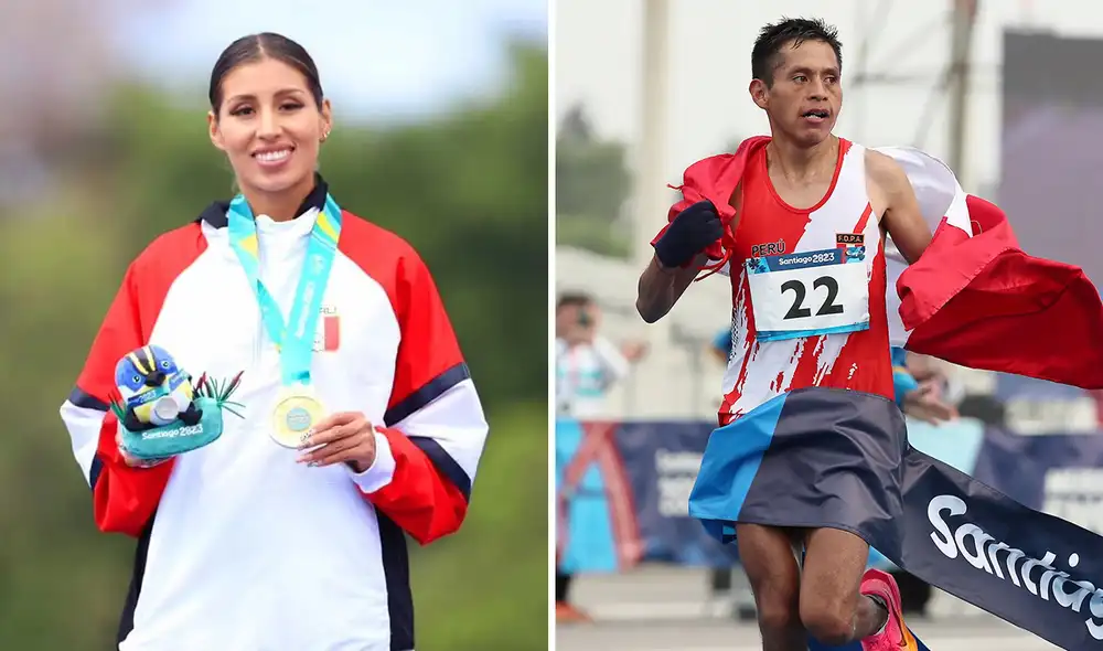 Los deportistas lograron medallas de oro en los Juegos Panamericanos Santiago 2023. Foto: composición LR/Instagram Kimberly García/Panam Sports