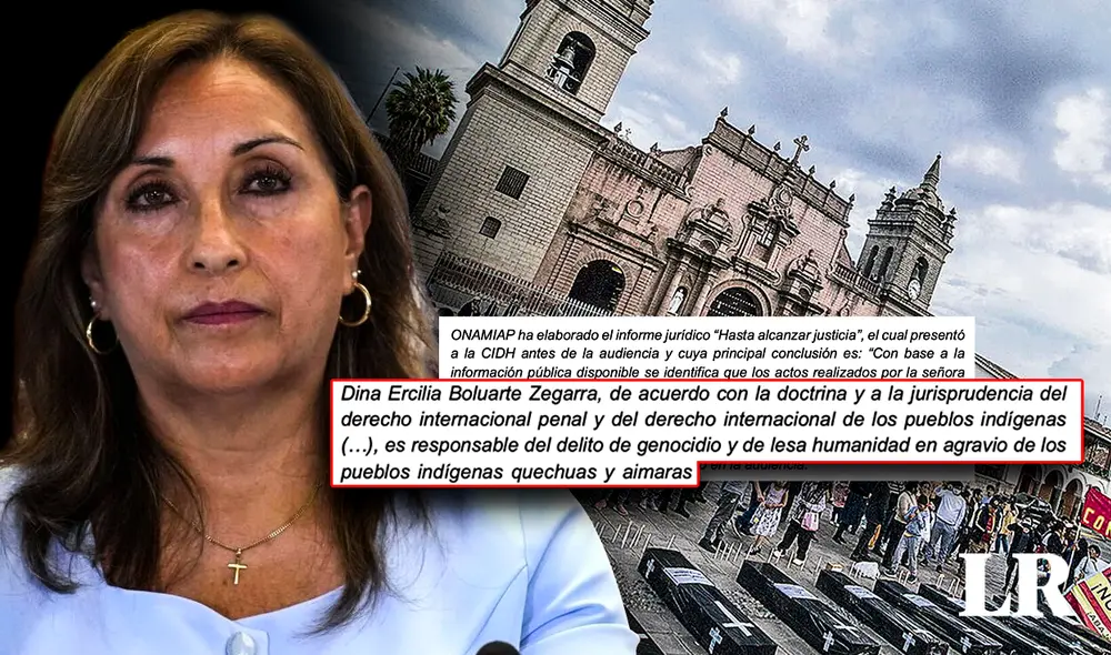 Presidenta es acusada de ser la responsable de más de 60 fallecidos en protestas contra su gestión. Foto: composición de Fabrizio Oviedo/La República/France24Onamiap