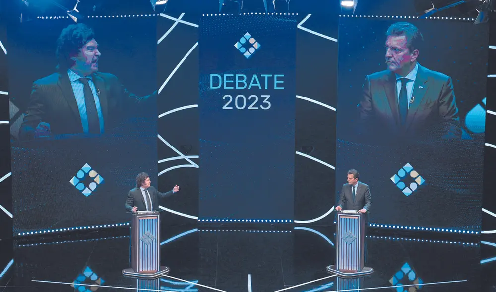 Debate. Propios y extraños coinciden en que el candidato oficialista Sergio Massa ganó en el debate del domingo 12N. Foto: difusión