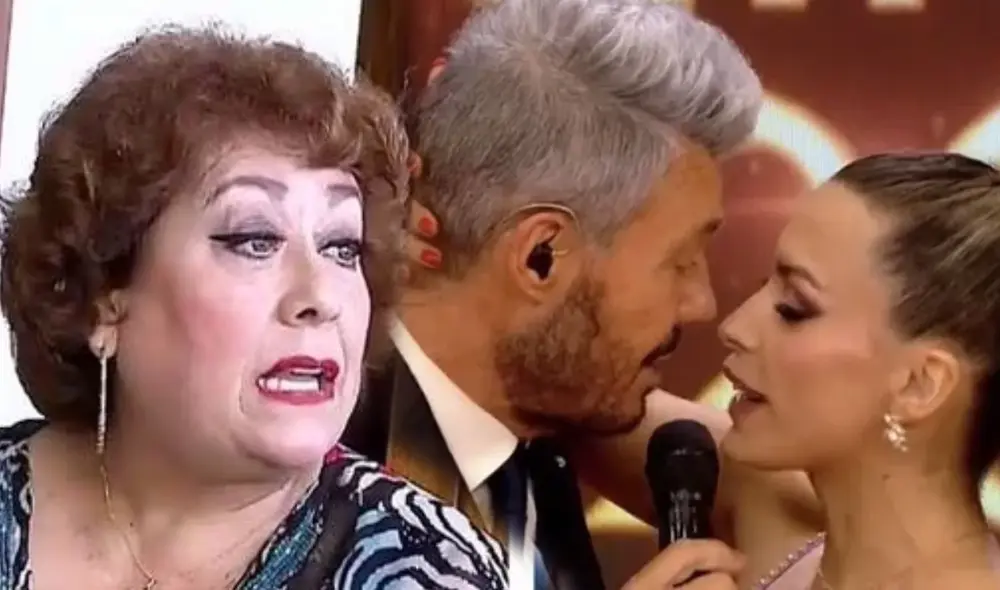 Marcelo Tinelli y Milett Figueroa se dieron un beso en 'Bailando'. Foto: composición LR/'Bailando'/difusión