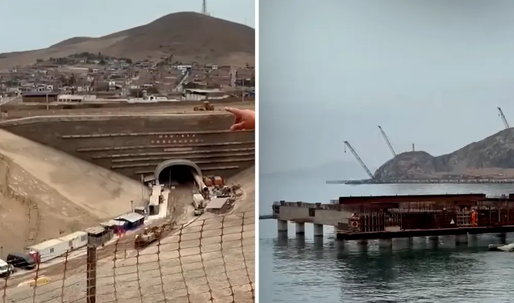 Estas son las instalaciones del Megapuerto de Chancay, cuya primera etapa estaría lista a fines del 2024, Foto: composición de Álvaro Lozano/LR/Youtube/EmpresaOcéano