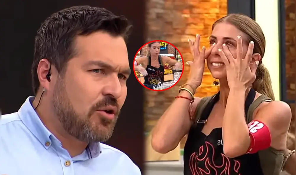 Giacomo Bocchio se molestó a Fiorella Cayo por exponer al equipo de producción. Foto: composición LR/captura de Latina Giacomo Bocchio se molestó a Fiorella Cayo por exponer al equipo de producción. Foto: composición LR/captura de Latina