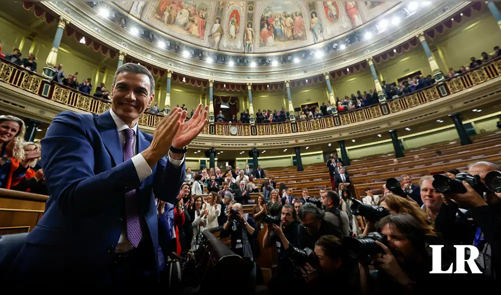 La investidura de Sánchez salió adelante con 3 votos más que la mayoría absoluta necesaria, establecida en 176, de un total de 350 diputados. Foto: EFE La investidura de Sánchez salió adelante con 3 votos más que la mayoría absoluta necesaria, establecida en 176, de un total de 350 diputados. Foto: EFE