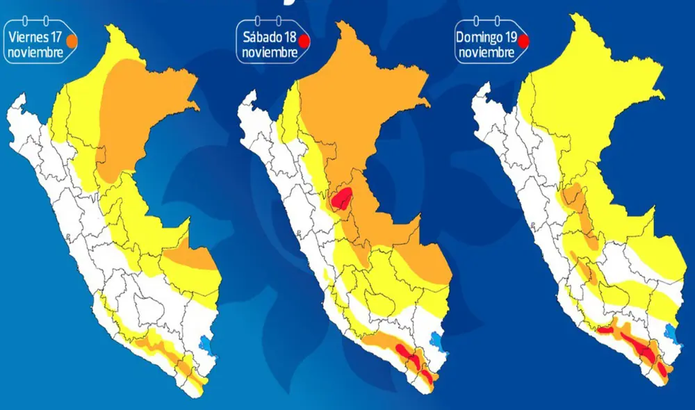 Alerta. Regiones de Arequipa, Ucayali, Tacna y Moquegua registrarán un notable incremento. Foto: Senamhi