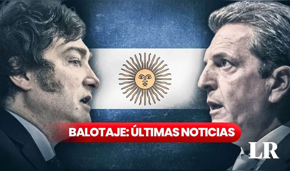 Sigue EN DIRECTO todos los acontecimientos que envuelven el balotaje entre Javier Milei y Sergio Massa en estas Elecciones Argentina 2023. Foto: composición LR/EFE/Freepik Sigue EN DIRECTO todos los acontecimientos que envuelven el balotaje entre Javier Milei y Sergio Massa en estas Elecciones Argentina 2023. Foto: composición LR/EFE/Freepik