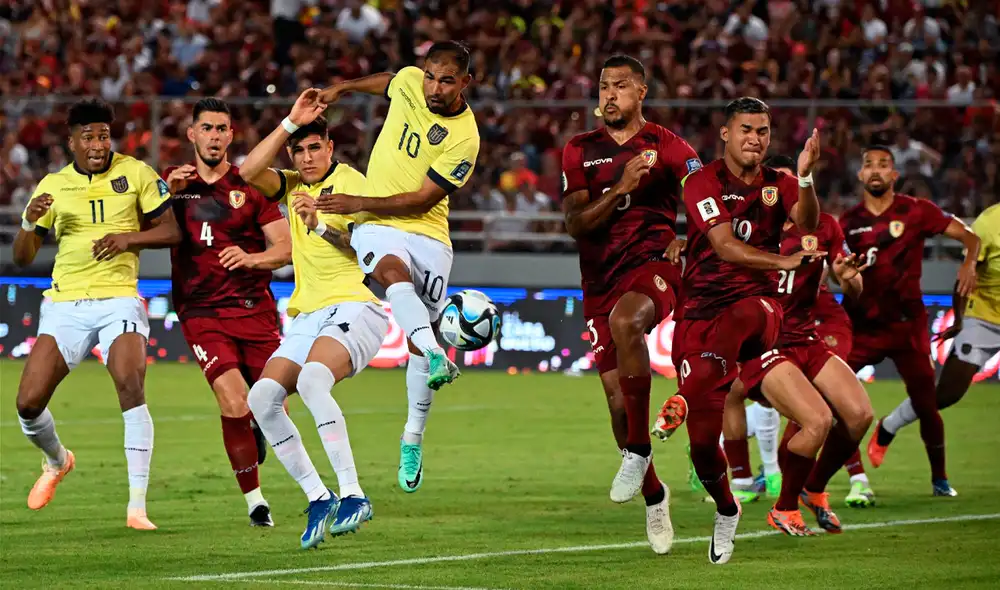 Es la primera vez que Venezuela y Ecuador obtienen un 0 a 0 por Eliminatorias en tierra llanera. Foto: AFP