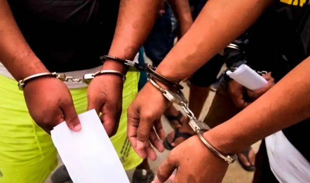 Capturados tienen antecedentes policiales. Foto: Andina/difusión Capturados tienen antecedentes policiales. Foto: Andina/difusión