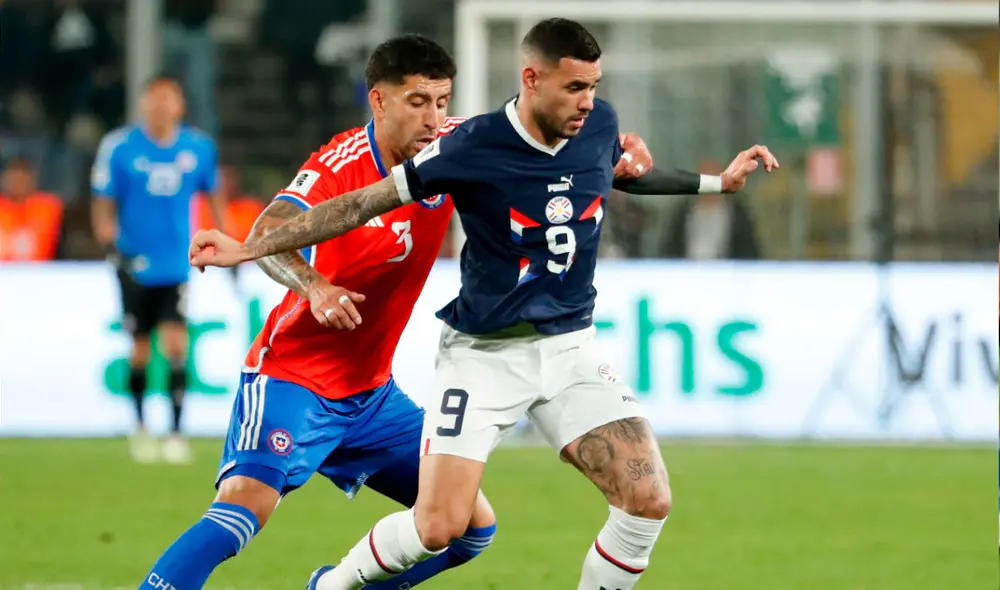 Chile y Paraguay tienen 5 puntos en las Eliminatorias. Foto: EFE