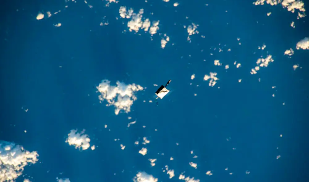 El objeto se encuentra en órbita cerca de la Estación Espacial Internacional. Foto: NASA